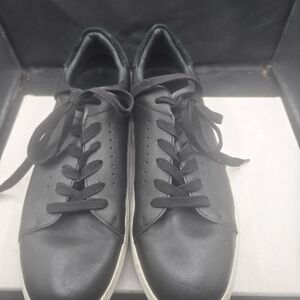J/SLIDES Black Leather Men's Sneakers